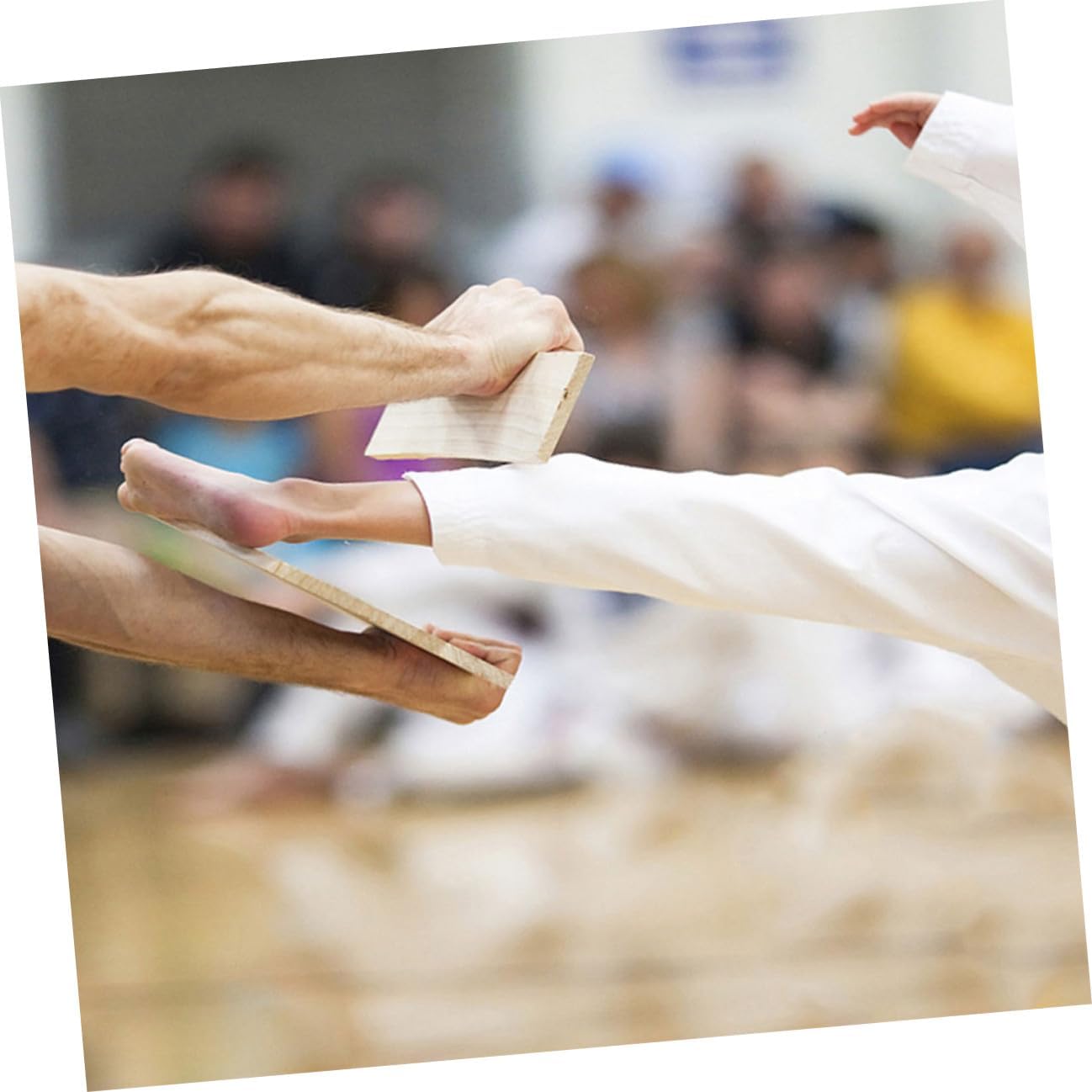 ABOOFAN 5pcs Wood Karate Breaking Board Set 1.5cm Thick Taekwondo Training Punching Boards for Beginners Performance Martial Arts Practice