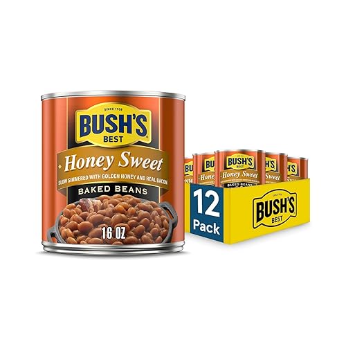 Vista 90 de Bush's Best Frijoles horneados estilo campestre, frijoles enlatados, frijoles horneados enlatados, fuente de proteína y fibra a base de plantas