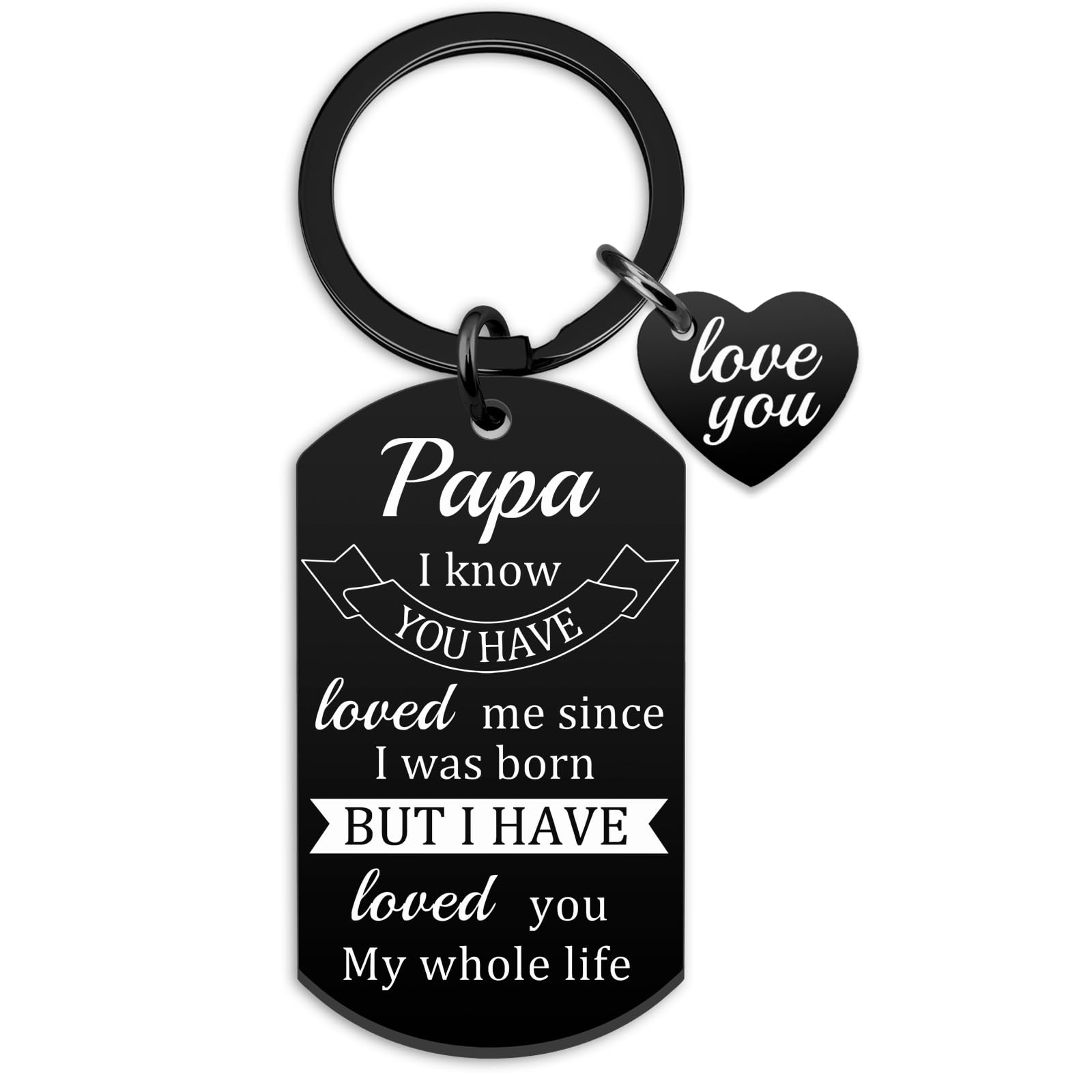Mens Stocking Stuffers 2025 Papa Gifts From Granddaughter Best Papa Gifts From Grandkids Unique Gift For Grandpa Dad Happy Birthday Gift Fathers Day Christmas Stuff Love You Dad Funny Keychain