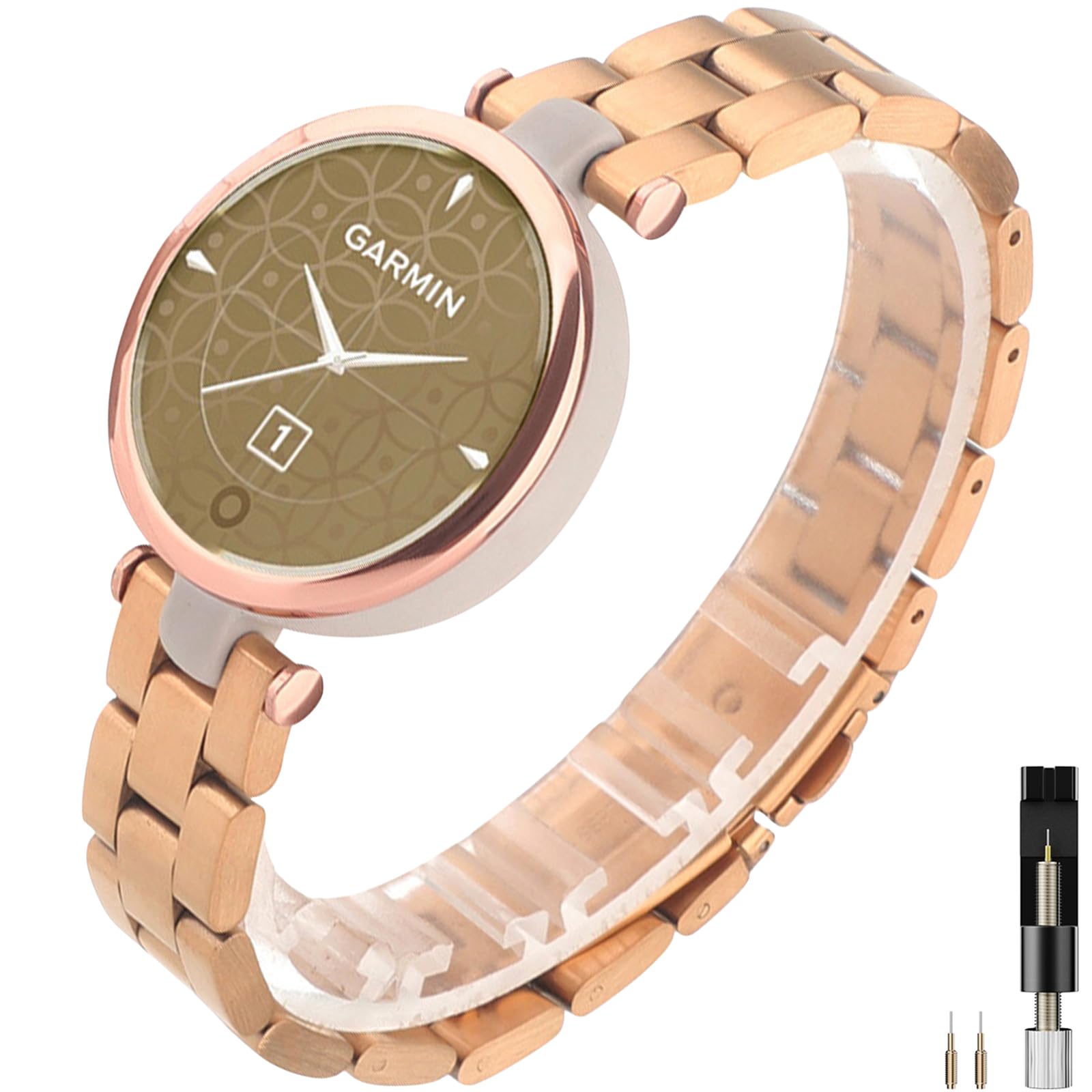 banda per garmin lily watch in acciaio inossidabile