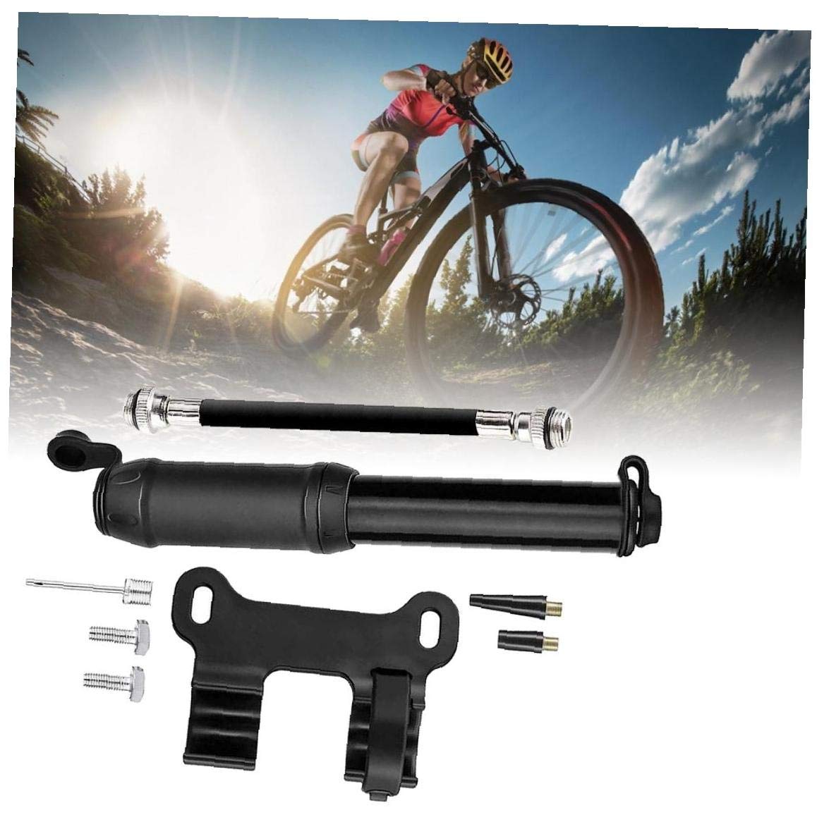 Pompka Rowerowa Przenośna Mini Ręczna Pompka Rowerowa Inflator Do Akcesoriów Rowerowych Blackcycling