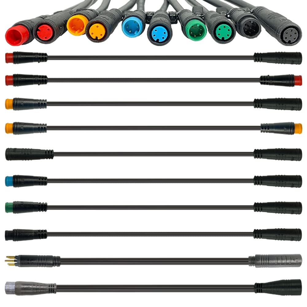 BEISGUANGS JULET Extension Cable 2 PIN Male to Male Plug Waterproof Head 800mmSignal Line Cable Suitable for Ebike Accessories Electric Bike Light