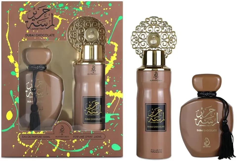 ARABIYAT LAMSAT HARIR DUBAI CHOCOLATE + DEO SET