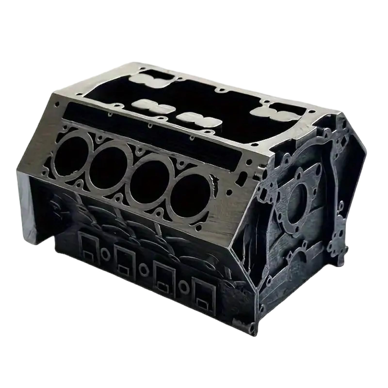HDOYTXXM Engine Block Pen Holders Creative Pencil Business Card Desktop Name Cards Stand for Student Engine Block Pencil