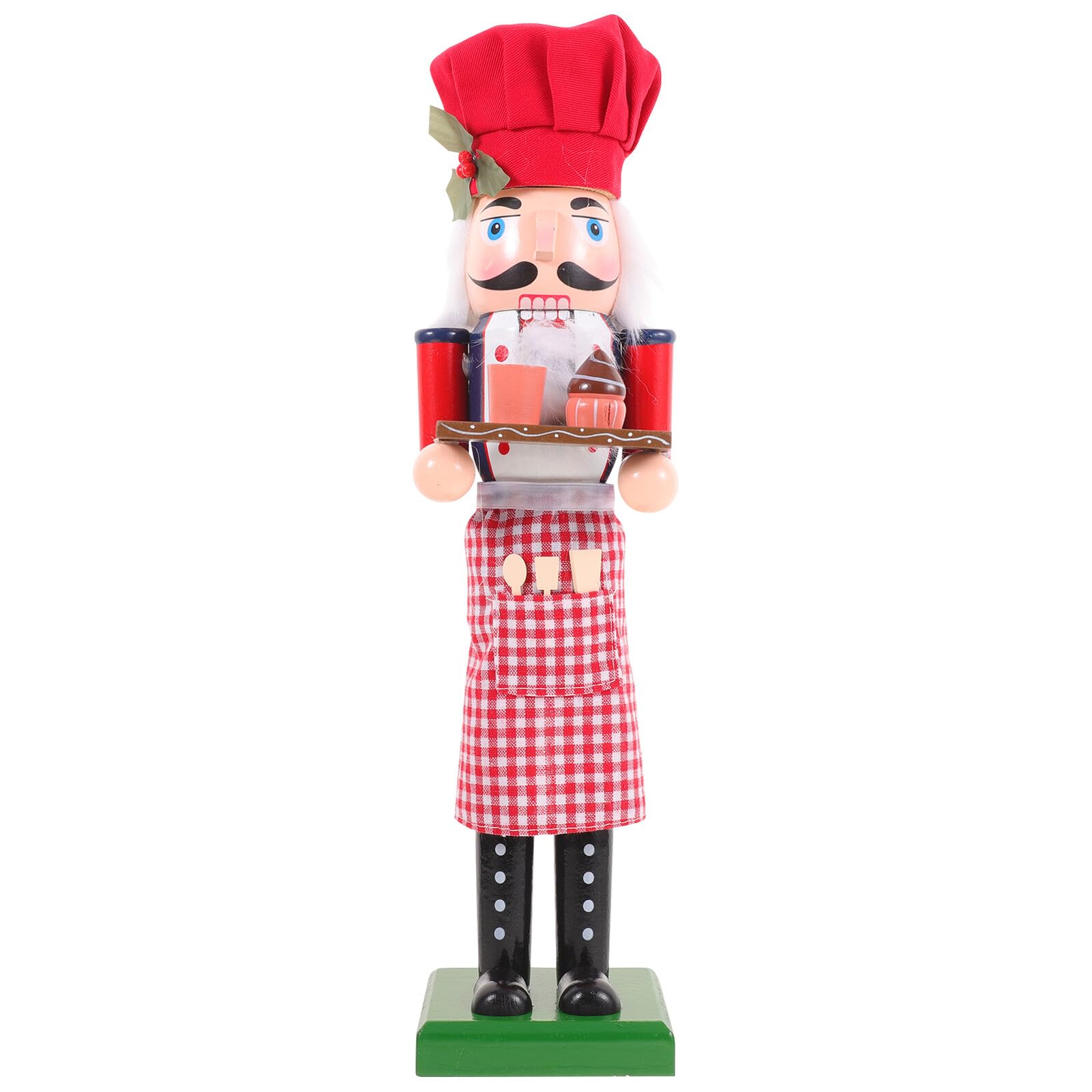 Casse-Noisette en bois figurine de boulanger traditionnelle pour ornements de fête