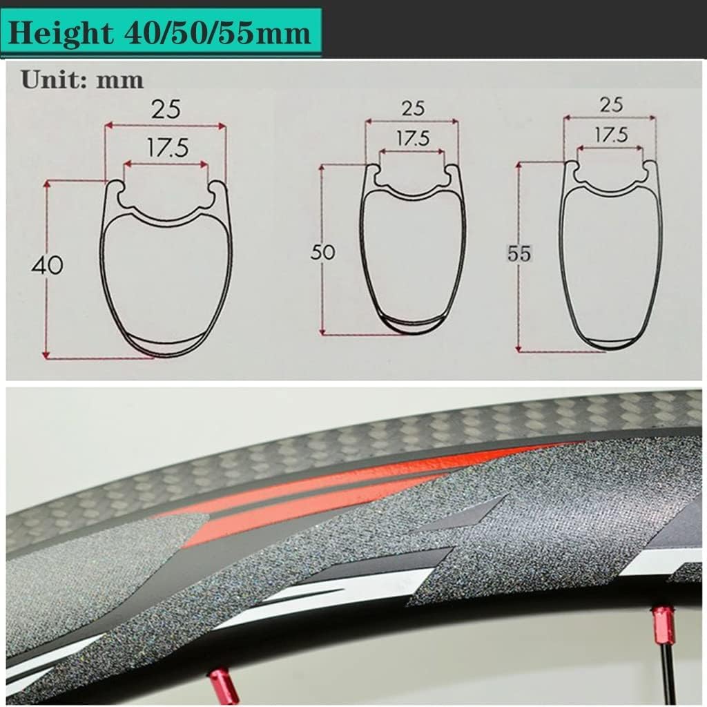 Koła do rowerów szosowych Karbon, 700C, obręcz klinkierowa, hamulec V 40/50/55 mm, koła rowerowe o szerokości 25 mm, 45# Tylko szprychy 1830G matowe