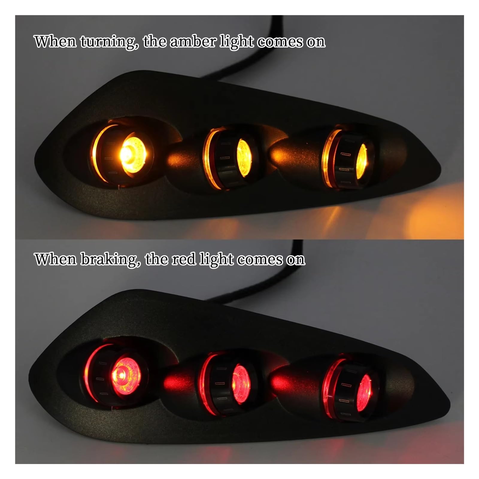 moto Fanale Posteriore Per BMW S1000RR M1000RR 2020-2022 2023-2025 Fanale Posteriore A LED Integrato 1 Paio Di Indicatori Di Direzione Posteriori Fanale posteriore per moto(2023-2025 Black)