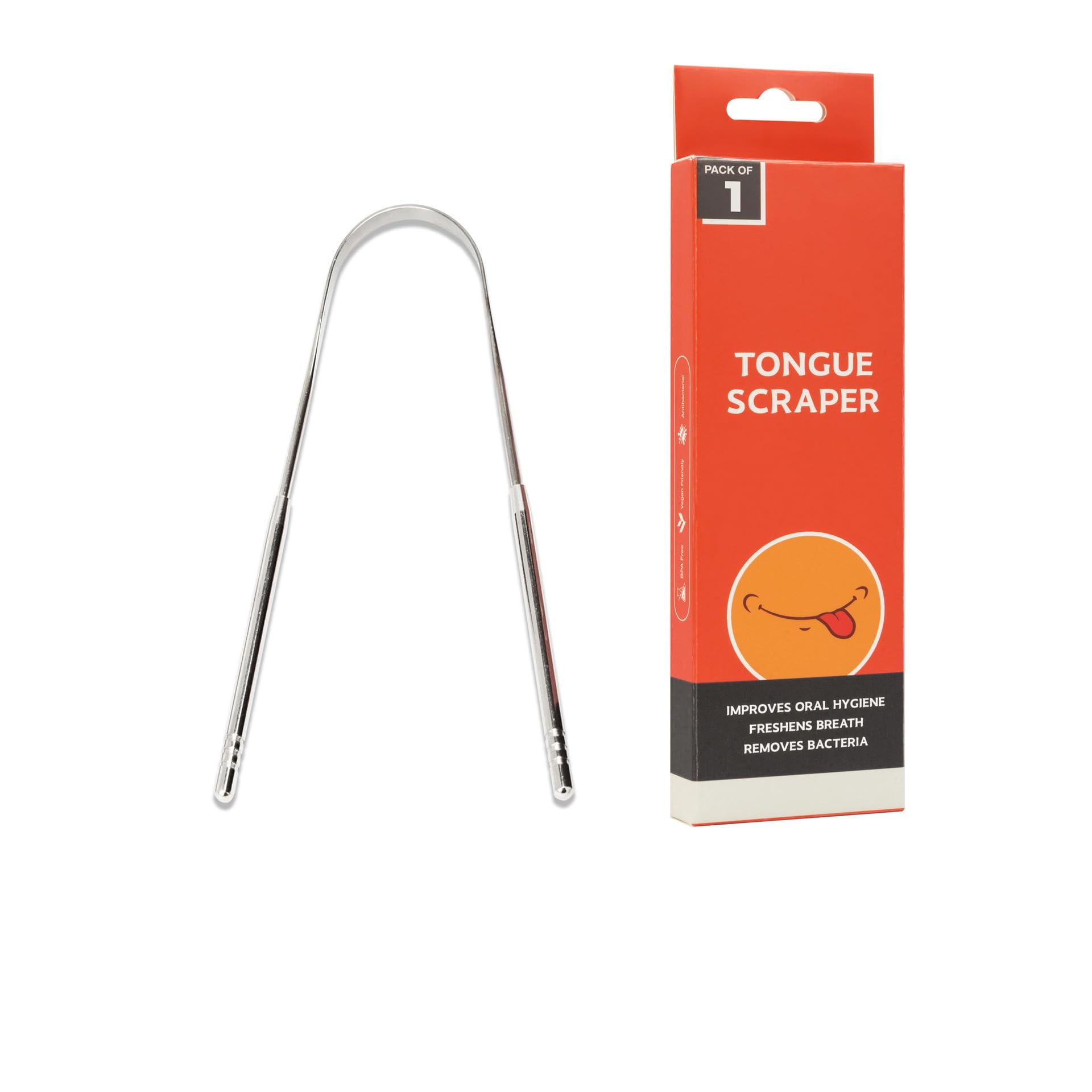 Tongue Scraper with Case Easy to Use Tongue Scraper for Adults Tongue Cleaner for Oral Care Hygiene Single