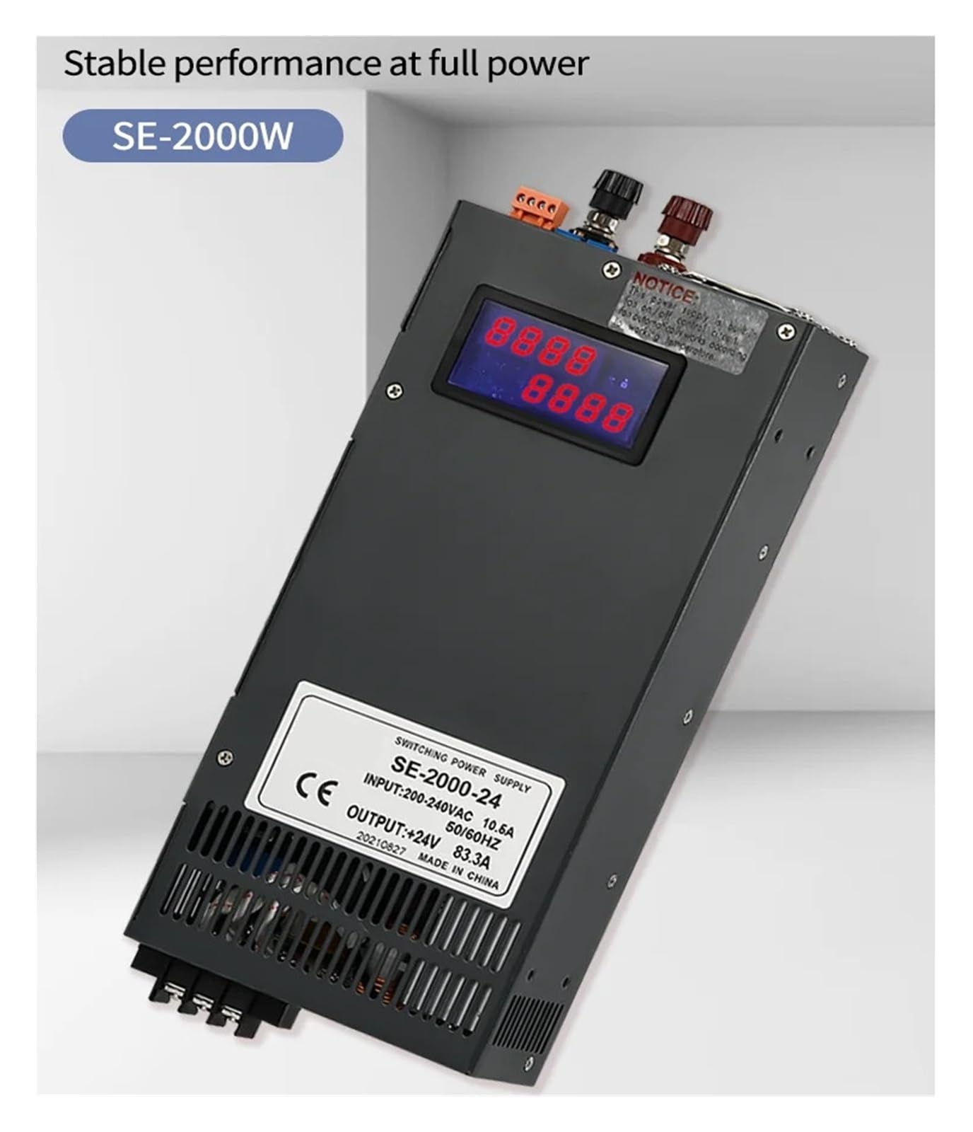 Regulowany zasilacz impulsowy o mocy 2000 W DC, od 0 do 15 V do 400 V