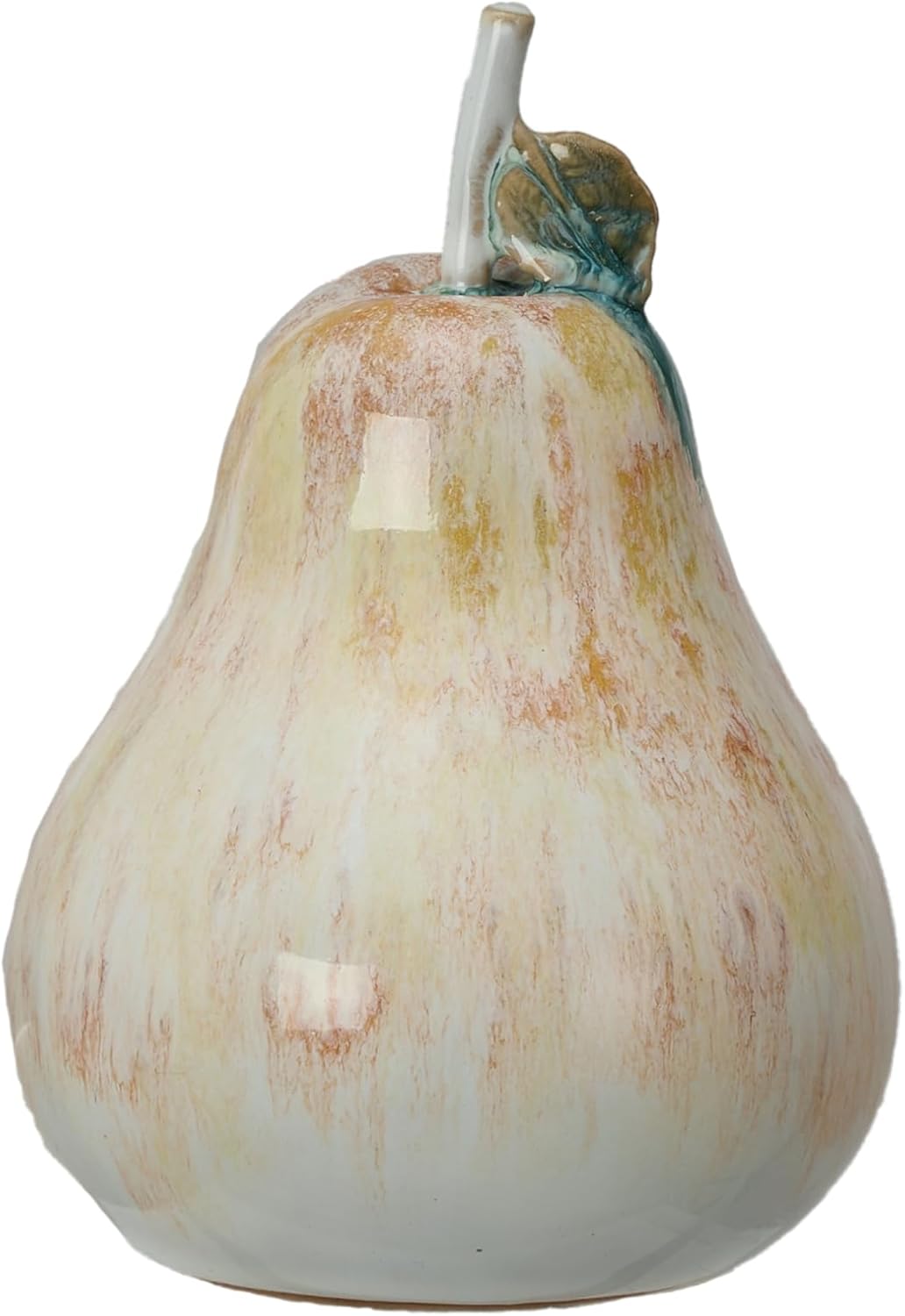 Creative Co-Op Stoneware Pear Accent Decor, Multicolor