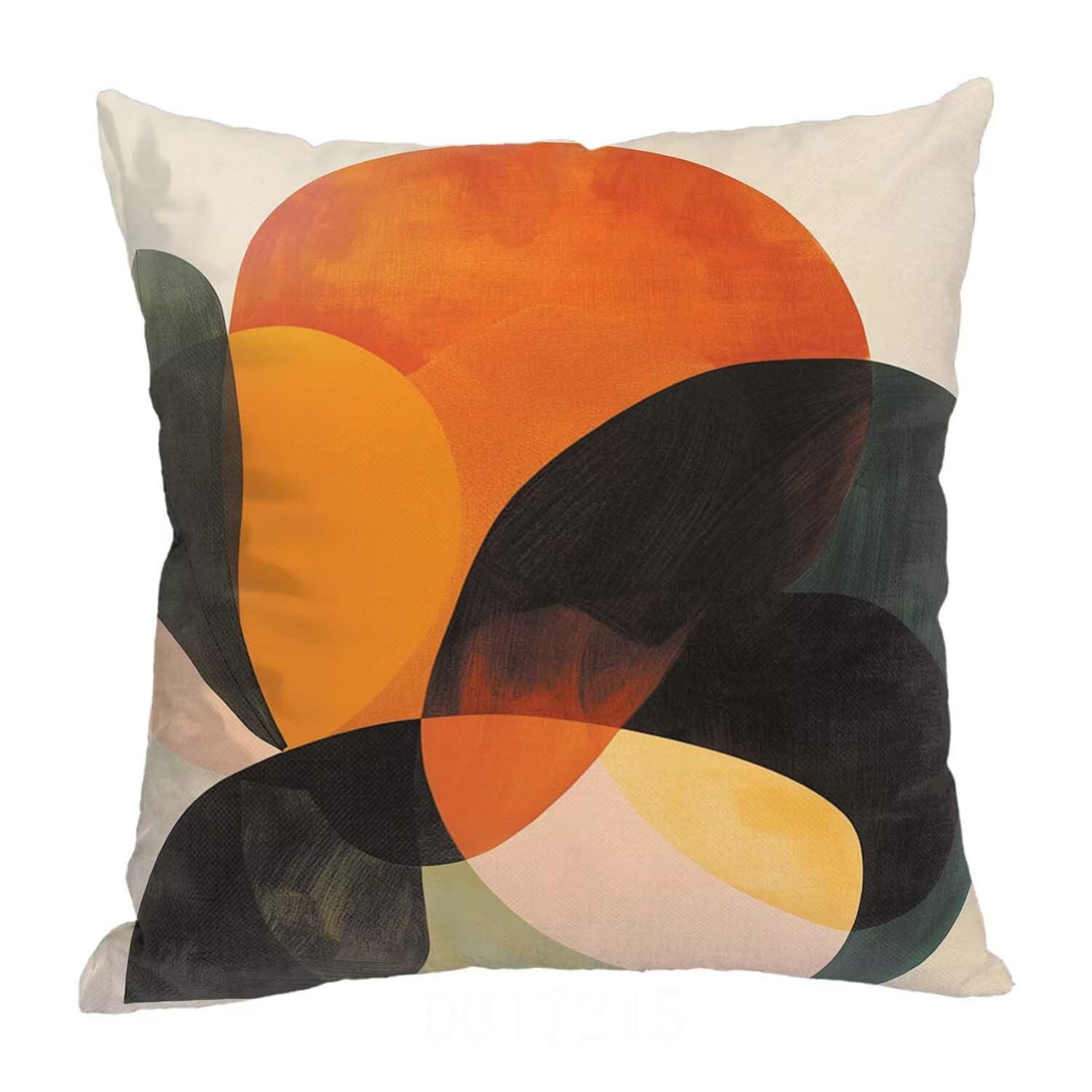 Fundas Cojines SuavesNaranja Fundas Cojines Cuadradas Suaves Funda Almohada Cojines Suaves Sillas Jardin para Oficina Jardín Cama Sofá Banco Interior o Exterior Juego de 4 Funda Cojin GeometríA mu-25