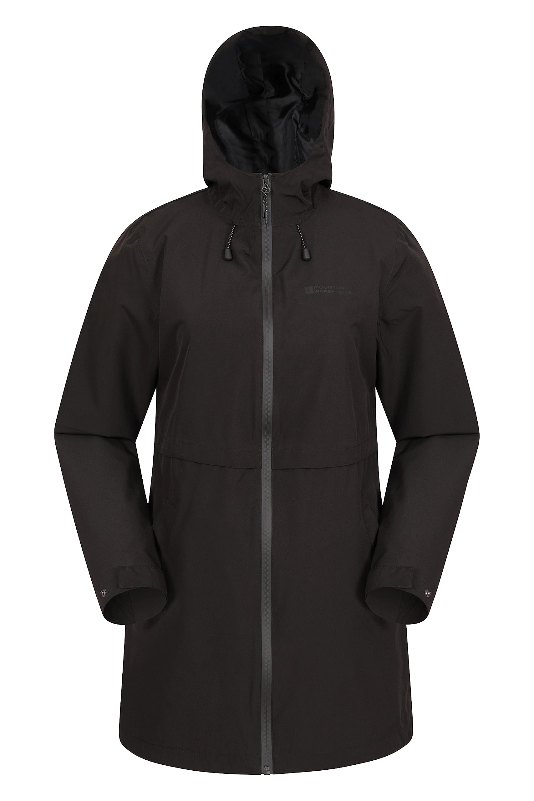 Mountain WarehouseHilltop Womens Waterproof Jacket Lightweight with  Adjustable Hood Side Pockets Best for Autumn Wet Weather, Walking,  Outdoors