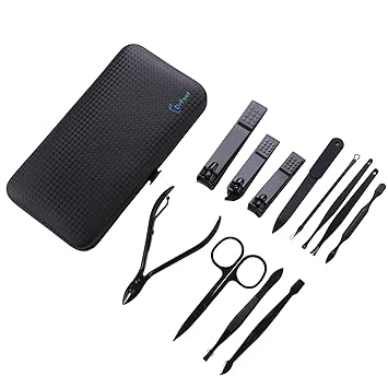 Dr Foot Pedicure Kit for Women for Foot | Manicure Pedicure Kit Products | Manicure Kit | Pedicure Tools | Nail Cutter Kit | Pedicure Set | Manicure Kit for Women | Pedicure Tools for Feet | 12 in 1 (Pack of 1) (12 in 1) (Pack of 2)