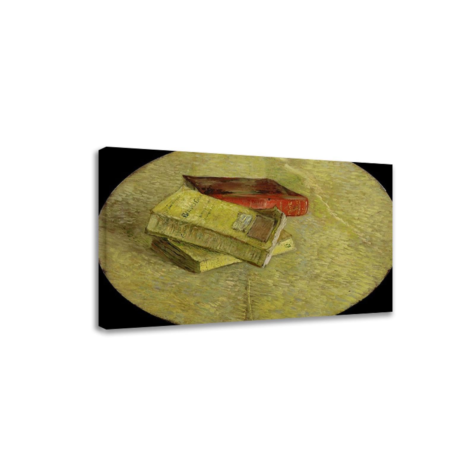 TNGHHSGA Tres libros de Van Gogh Pinturas famosas Impresión en lienzo Reproducciones de Cuadros de Van Gogh Arte de pared en lienzo 20x32cm enmarcado