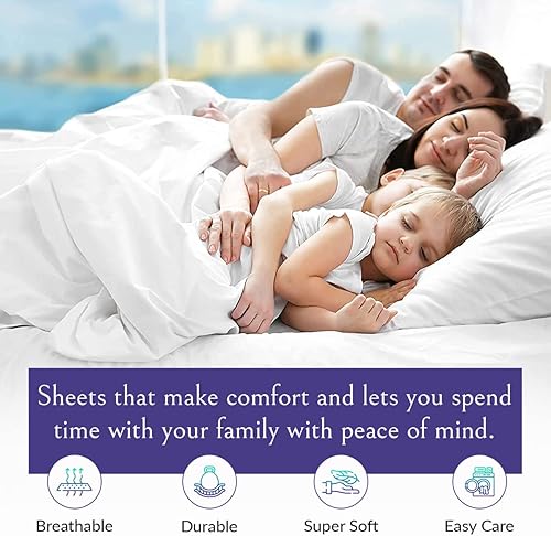 Miniatura 7 de Juego de sábanas de 4 piezas para caravana, litera de 48 x 75 pulgadas, sábanas de cama para caravanas, remolques de viaje, tamaño de cuna, cama de