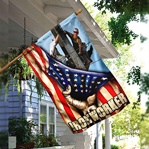 Flags-Proud Ironworker Flag QNK278F, Garden Flag (11.5