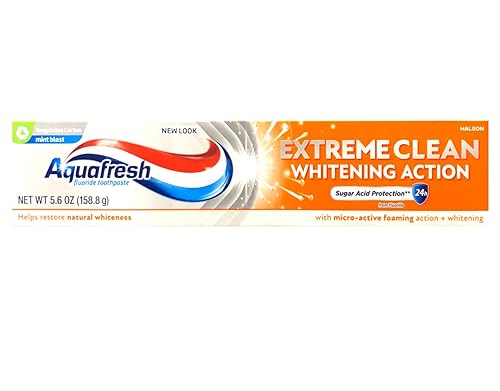 Aquafresh Pasta dental blanqueadora extrema con flúor, 5.6 onzas