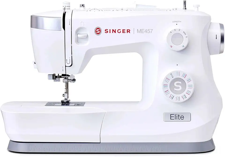 Máquina de Costura Overlock Singer S0105 127V | 6 Tipos de Pontos, 1.300 PPM | Braço Livre, LED, Estrutura em metal | Costura com 1 ou 2 Agulhas | Ideal para Malha, Bainha e Acabamentos Profissionais