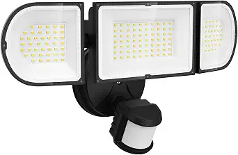 200W Motion Sensor Outdoor LED Flood Lights, Waterproof IP65, Dusk to Dawn Security Lighting for House, Garage, Backyard