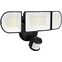 200W Motion Sensor Outdoor Lights, 20000LM LED Flood Lights Outdoor, Wired Security Motion Lights for Outside Waterproof IP65, 6500K Dusk to Dawn Outdoor Lighting for House, Garage, Backyard
