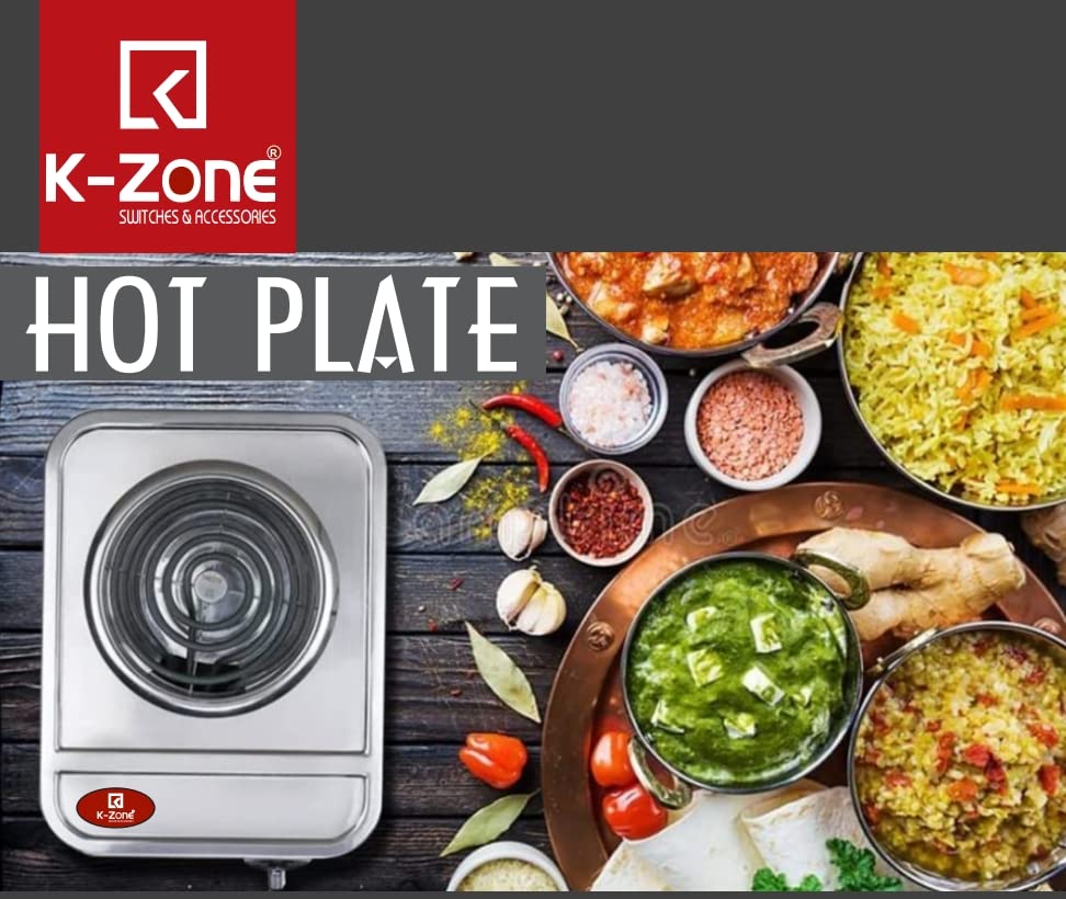 KZONE Electric Cooking Heater 2000W, Power Coating Cooking Stove