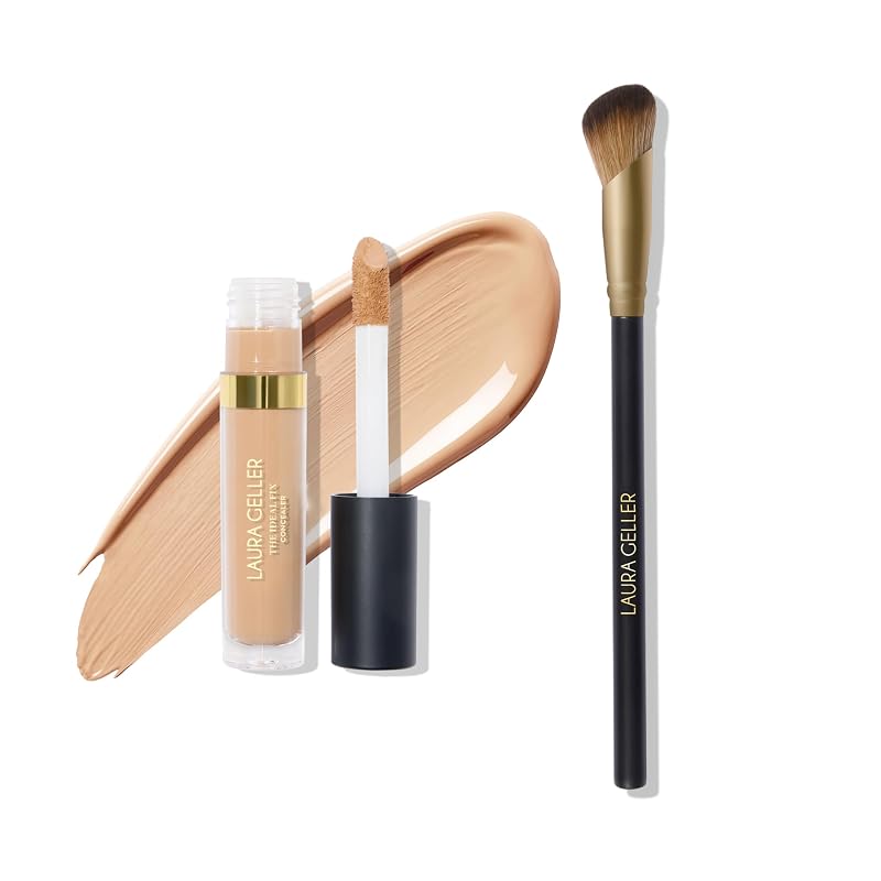 Kit Under Cover LAURA GELLER NEW YORK com Corretivo Ideal Fix e Pincel Chanfrado de Precisão