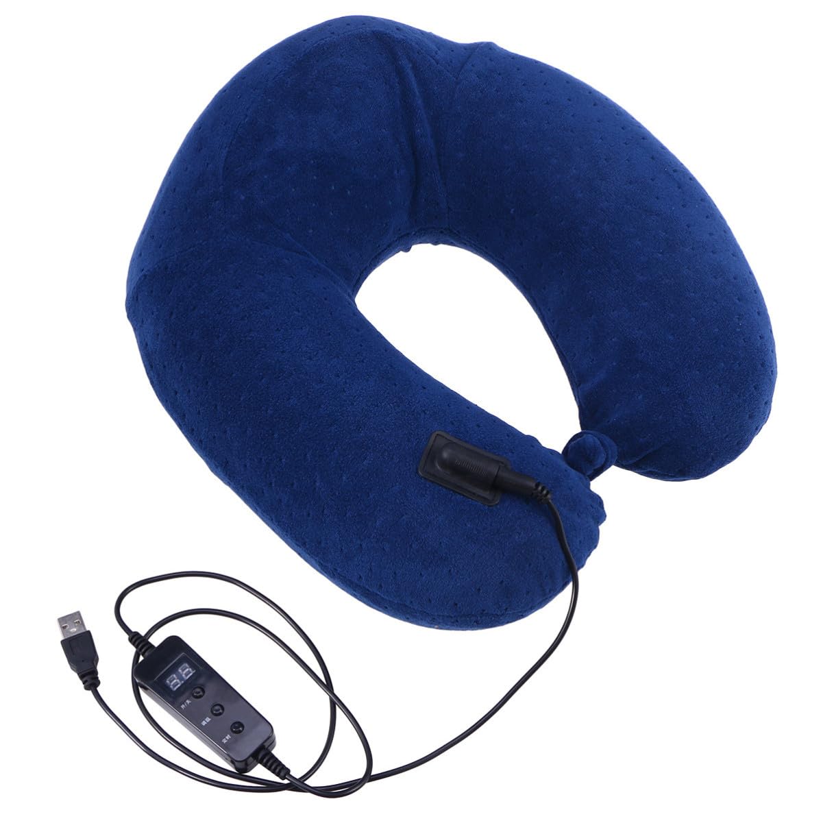 Oreiller de voyage de U cervical ergonomique en polyuréthane dehoussable
