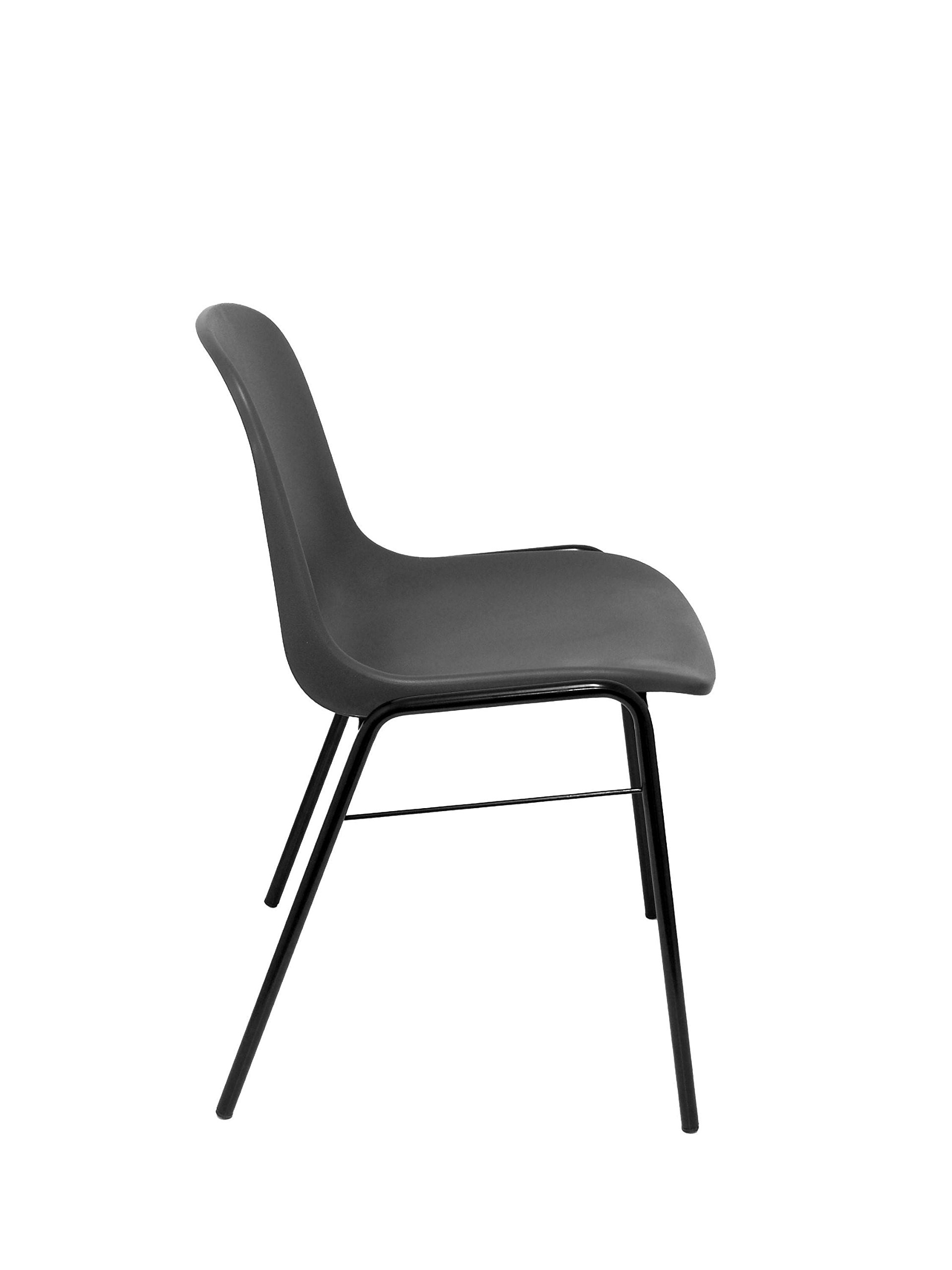 Piqueras y Crespo - Silla Apilable Oficina Beta sin Brazos. Equipado con sin Espuma