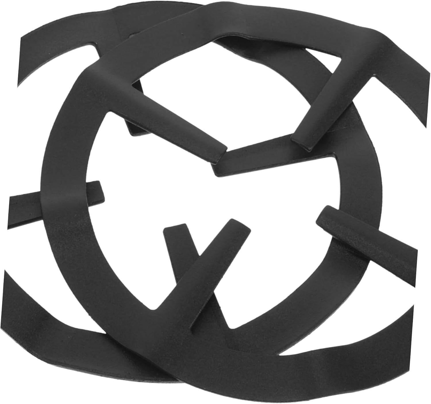 4pcs Gas Stove Burner Stand Reducer for Coffee Pots Heat Diffuser Holder Efficient Cooking for Cookware Black