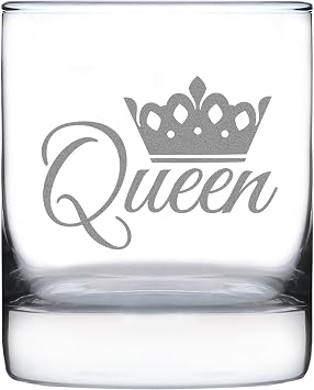 bevvee Queen Whiskey Rocks Glass