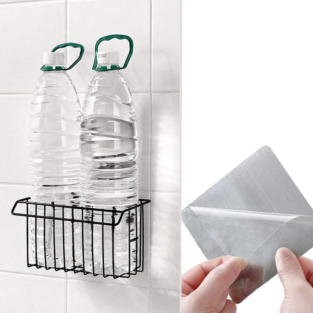 Cartxomy New Stainless Steel Wall Hanging Bathroom Shower Caddy Basket Shelf for Bathroom Sink Sponge Holder, Shampoo, Cosmetic Liquid and Toothbrush Holder with Kitchen Towel Rack Stand- Black 2