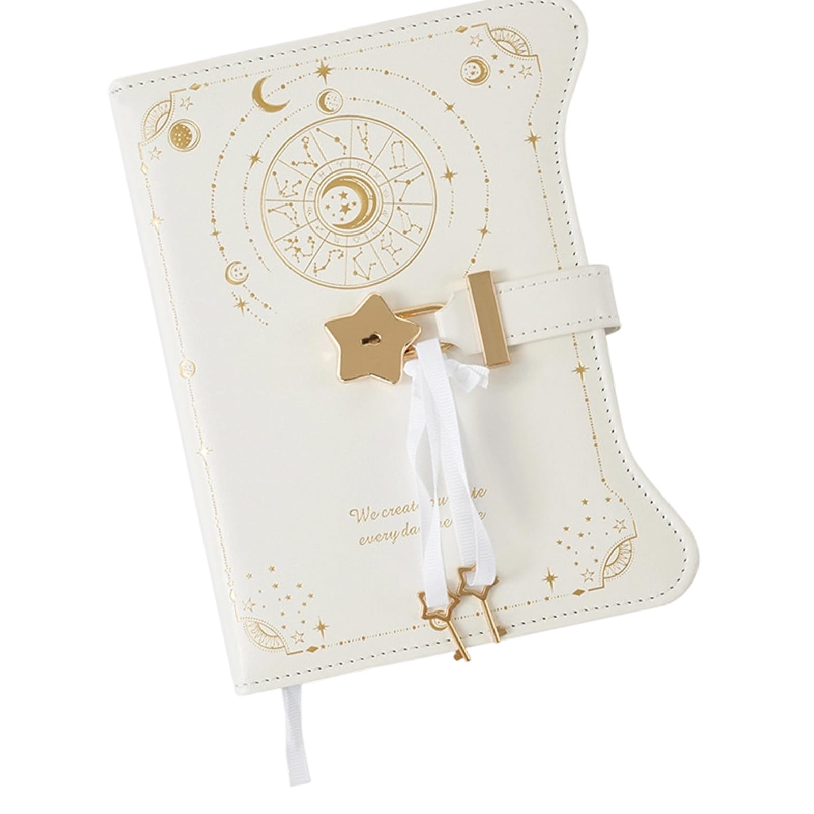 BWANGIAO Lockable Diary Notebook with Hardcover PU Journal 360 Pages Lined Ribbon Bookmarks For Offices School Travel Use