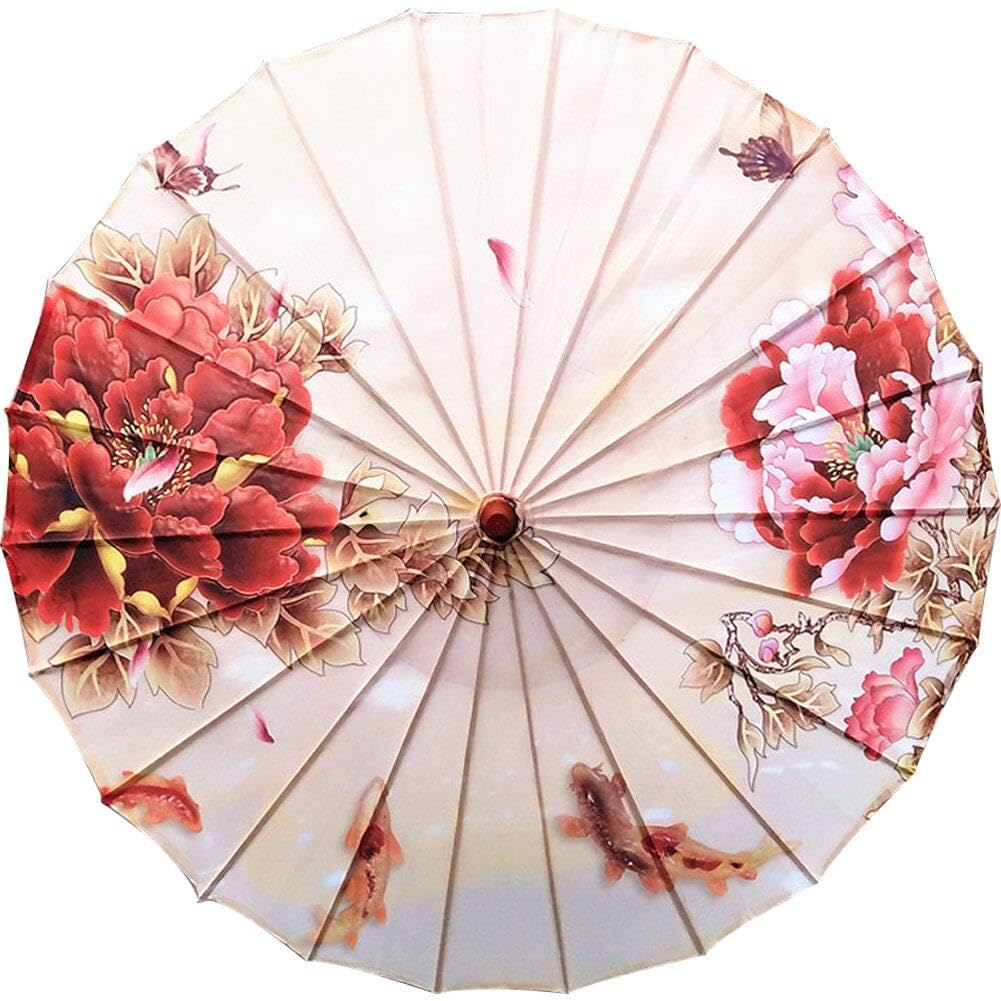 Stakee Silk Cloth Japanese Classical Umbrella Art Oil Paper Painted Chinese Traditional Umbrella Dance Umbrella Cosplay Photo Prop