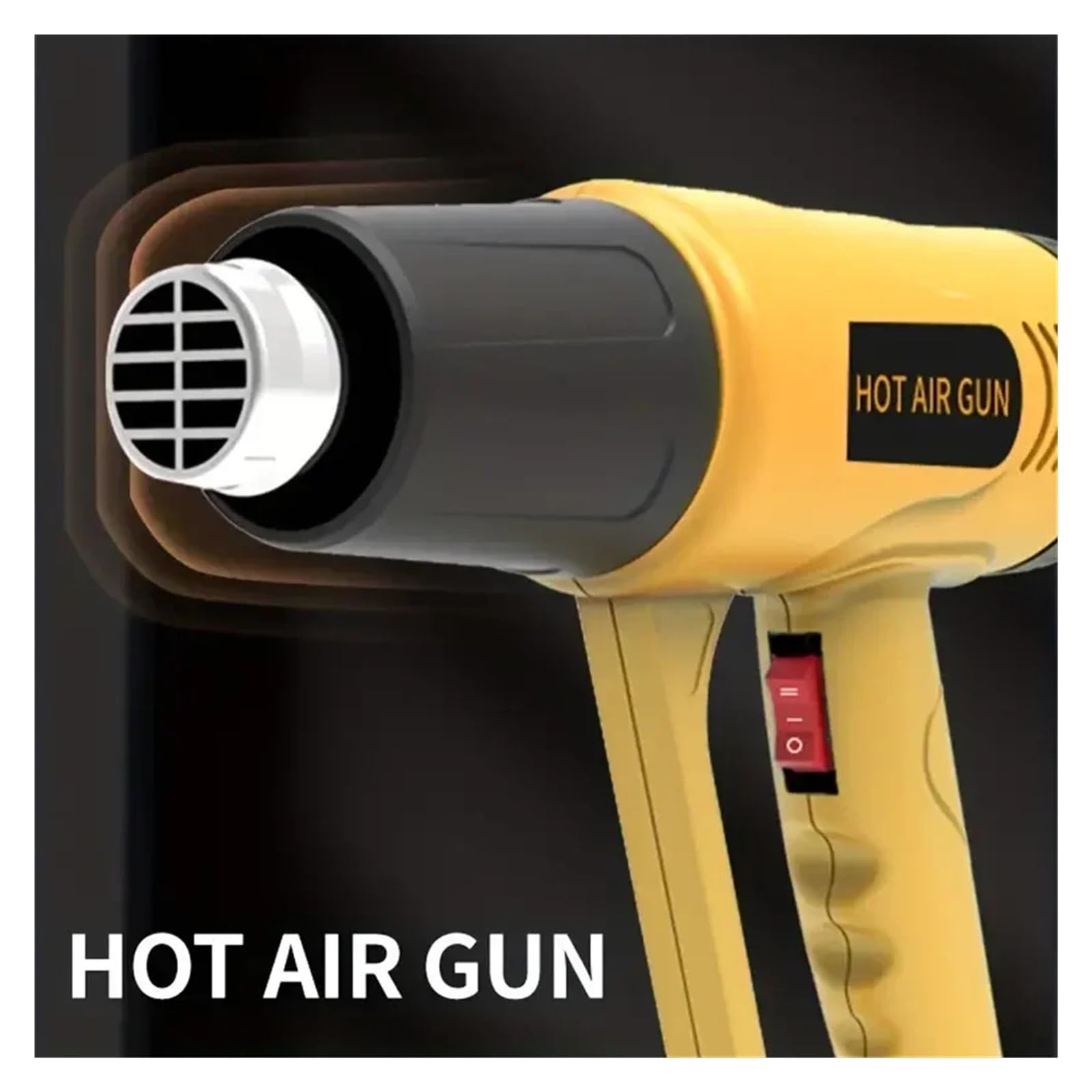 Opalarka 2000 W Ręczna Przemysłowa Z Dwoma Ustawieniami Temperatury Do Projektów Wystroju Wnętrz I Rękodzieła Silnik O Wysokiej WydajnośCi(Heat Gun Set)