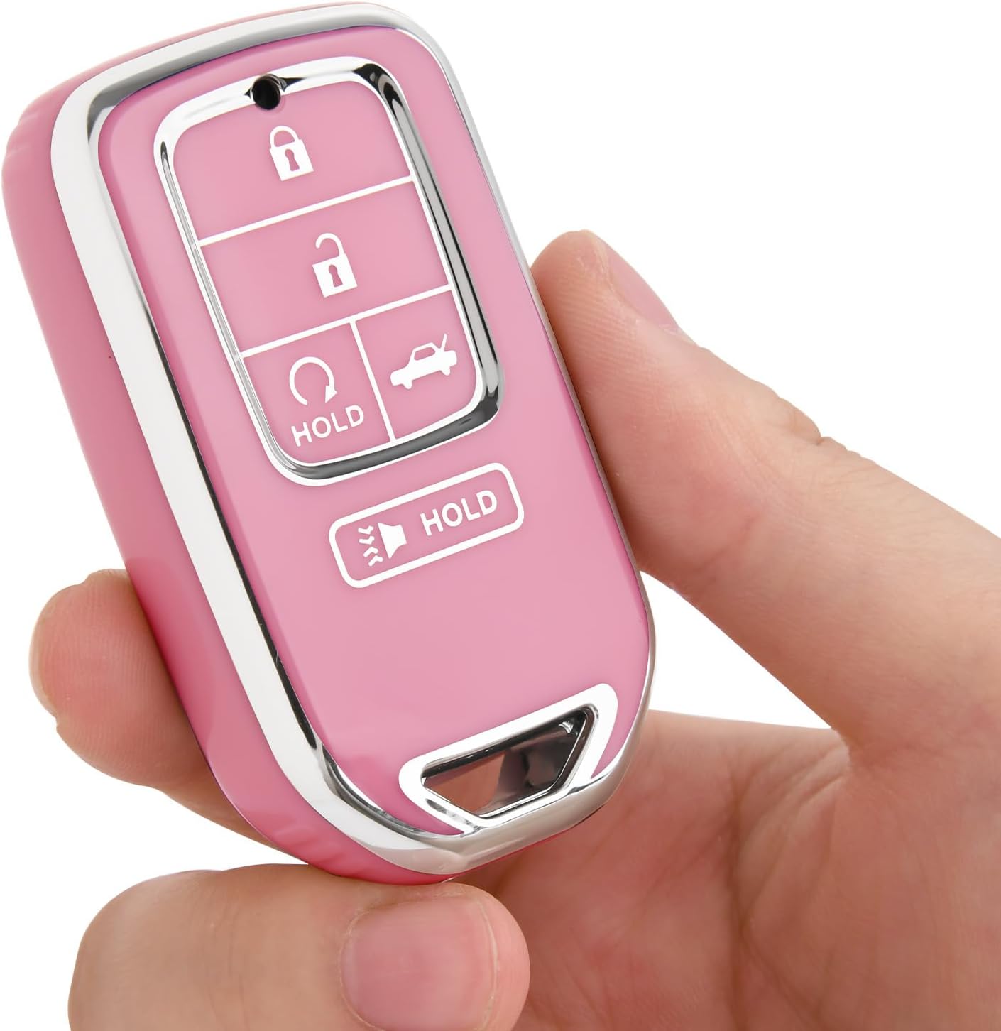 ELOHEI Premium Soft TPU 360° Protection Key Fob Cover for Honda Accord | Comfortable Grip,Responsive Buttons,Compatible with Honda Accord Civic CRV Pilot Odyssey Passport Smart Remote Key Shell