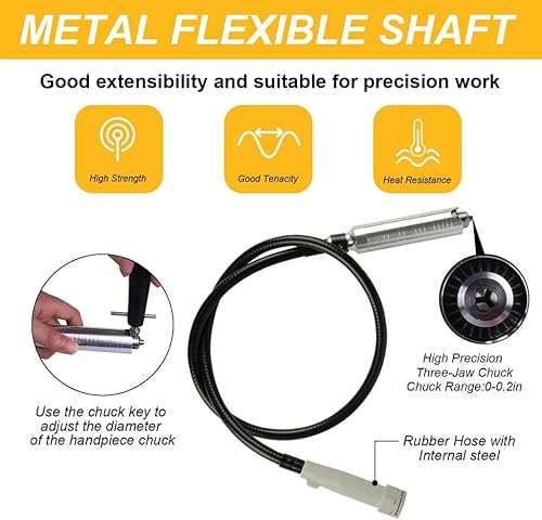 Miniatura 3 de S-R - Molinillo de eje flexible colgante de 230 W, herramienta giratoria con pedal de velocidad continua, tallador rotativo 0-180000rmp para tallar,