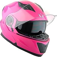 Vista 153 de 1Storm - Casco modular de cara completa para motocicleta, protector solar de doble visera: modelo Modular901, visera ahumada