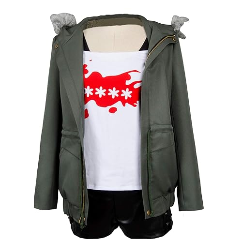 Ya-cos Women Cosplay Costume Casual Coat Jacket Shirt Tee Suit Dress Up - X-Large - Green