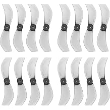 ECSiNG 16pcs 2-Blade Propellers8CW+8CCW 1.0mm Shaft Hole Compatible with Meteor 75 Micro Brushless Whoop Frame Drone Quadcopter 08028 40mm, Gray