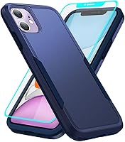 Vista 8 de Yiakeng Funda para iPhone 11, iPhone 11 con protector de pantalla HD, PC híbrida + TPU a prueba de golpes Defender Pioneer Anti-Shock Phone Case