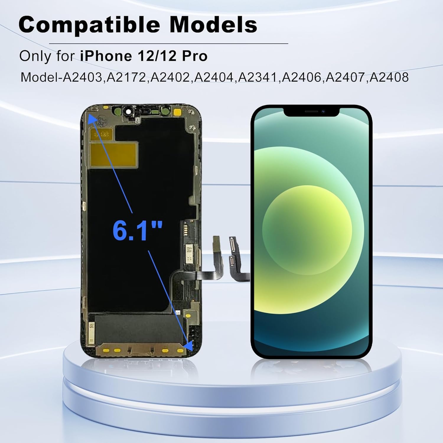 Amazon.com: ZOETEC Screen Replacement for iPhone 12/12 Pro