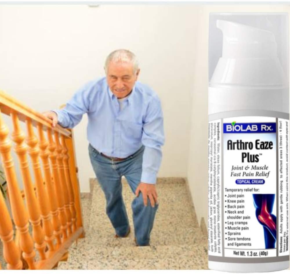 Arthro Eaze Plus - Arthritis Pain Relief Cream for Hand, Knee, Foot, Back, Neck and Wrist Joints Pain– Fast-Acting, Non-Greasy- for Arthritis, Tendinitis (1, 1.3 oz 40g)