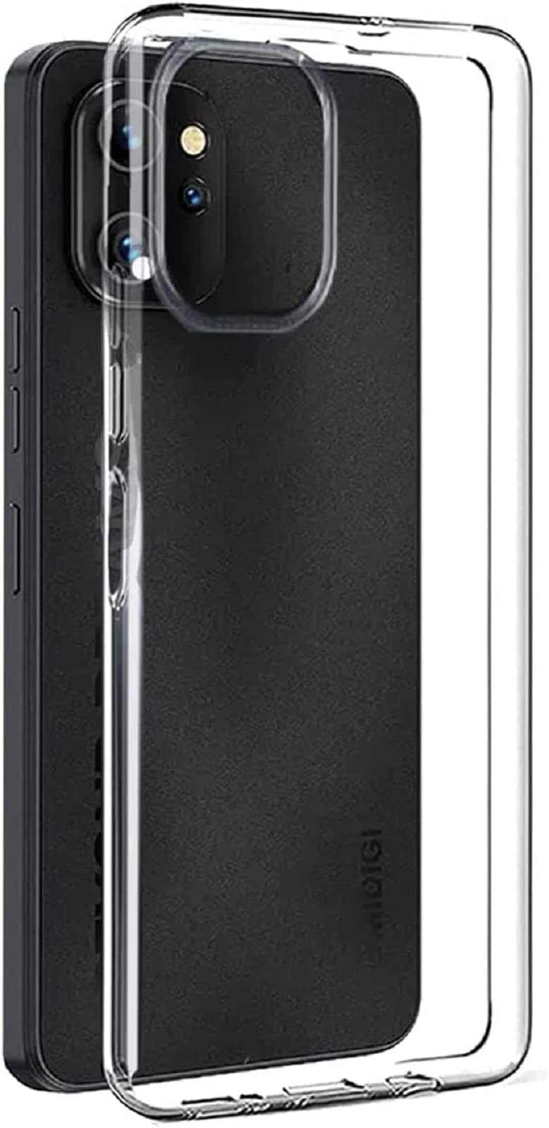 CONAPIKA Cover per UMIDIGI A15C/UMIDIGI A15 +3 Vetro Temperato,Ultra Sottile Morbido Cover Antiurto Anticaduta Paraurti Protettiva Case Flessibile TPU Anti-Graffio Anti-Impronta Custodia Cover
