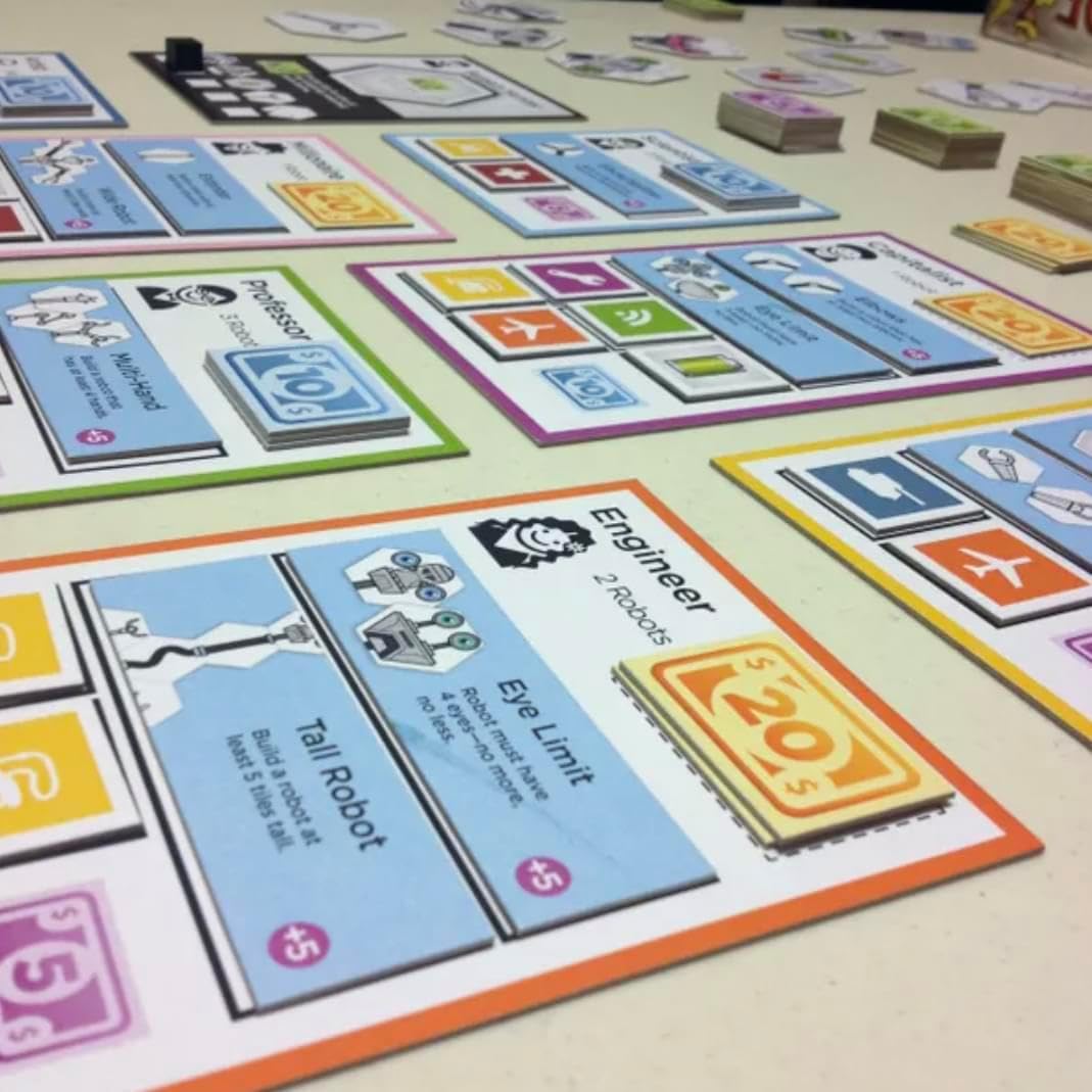 Golden Bell Studios Robots On The Line: The Game of Building and Selling Robots! Tile Game image 2