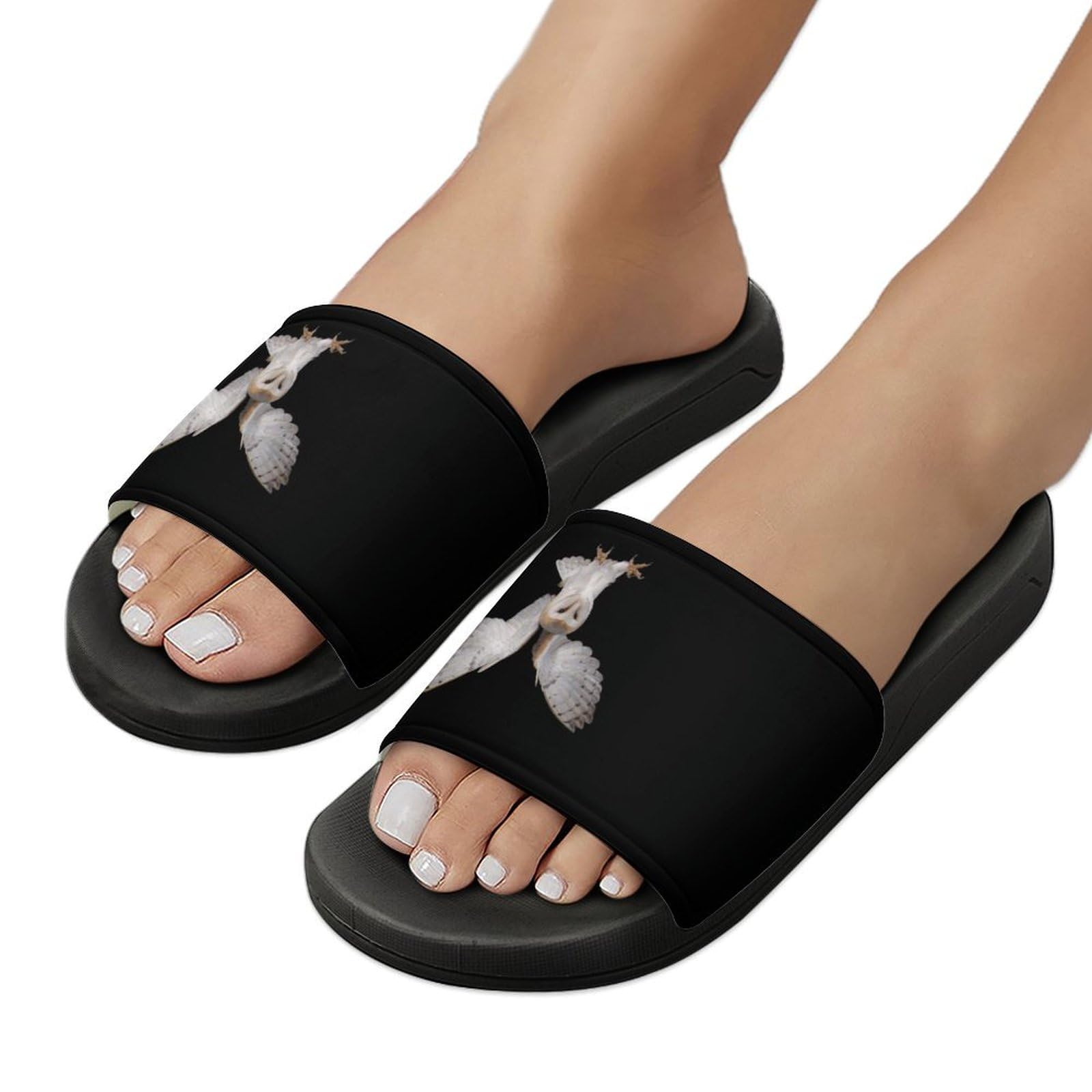 Pantofole da doccia, a forma di gufo, per uomo e donna, antiscivolo