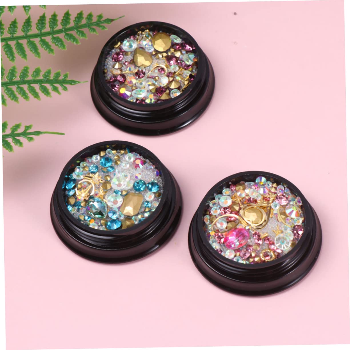 Housoutil Decorazioni Per Unghie Di Strass e Ciondoli Per Nail Art Mix Di Diamanti e Perline Accessori Per Manicure Creativa Adatto Per Uso Salone e Casa