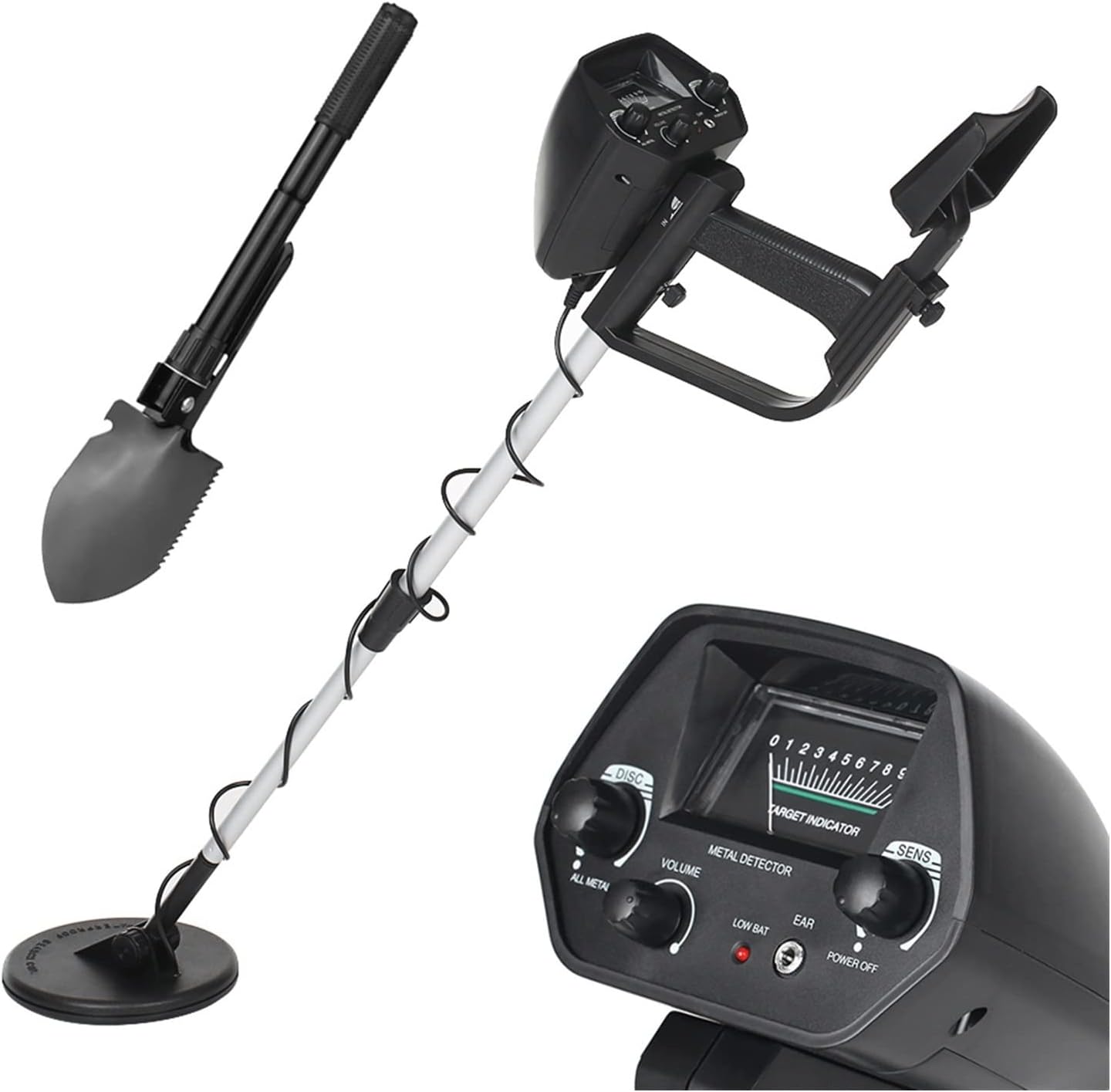金属探知機 子供の地下金属探知機 ゴールド探知機 トレジャー ハンター シーカー ゴールド、コイン、宝物を検出するための金属回路探知 金属探知機  子供地下金属探知機 ゴールド探知機 トレジャー ハンター トラッカー シーカー シャベル付き金属回路探知機 トレジャー ...