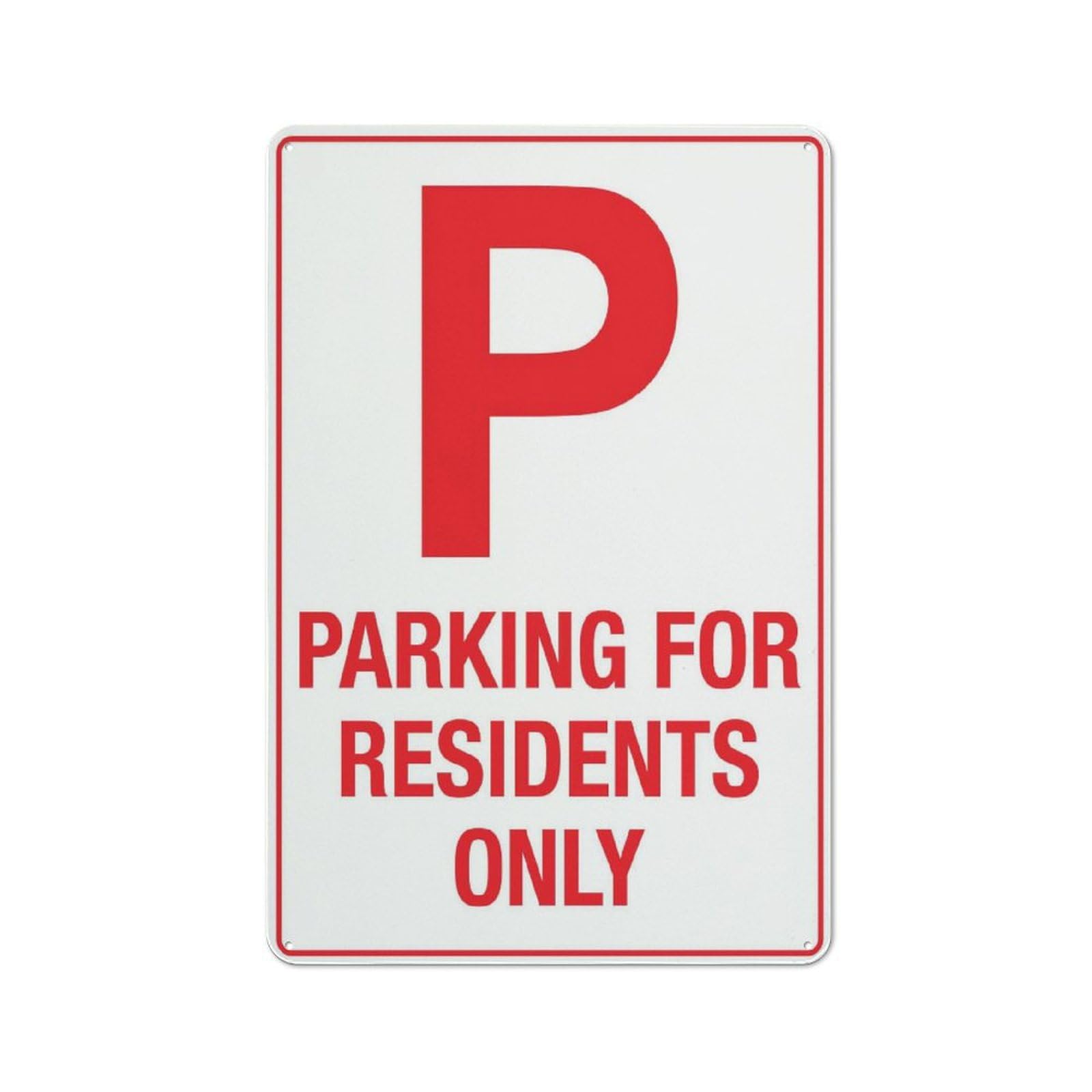 Xewazd A2075 Parking For Residents Only 8"X12" Aluminum Sign - Rust-Resistant, Weather-Durable, Easy To Mount