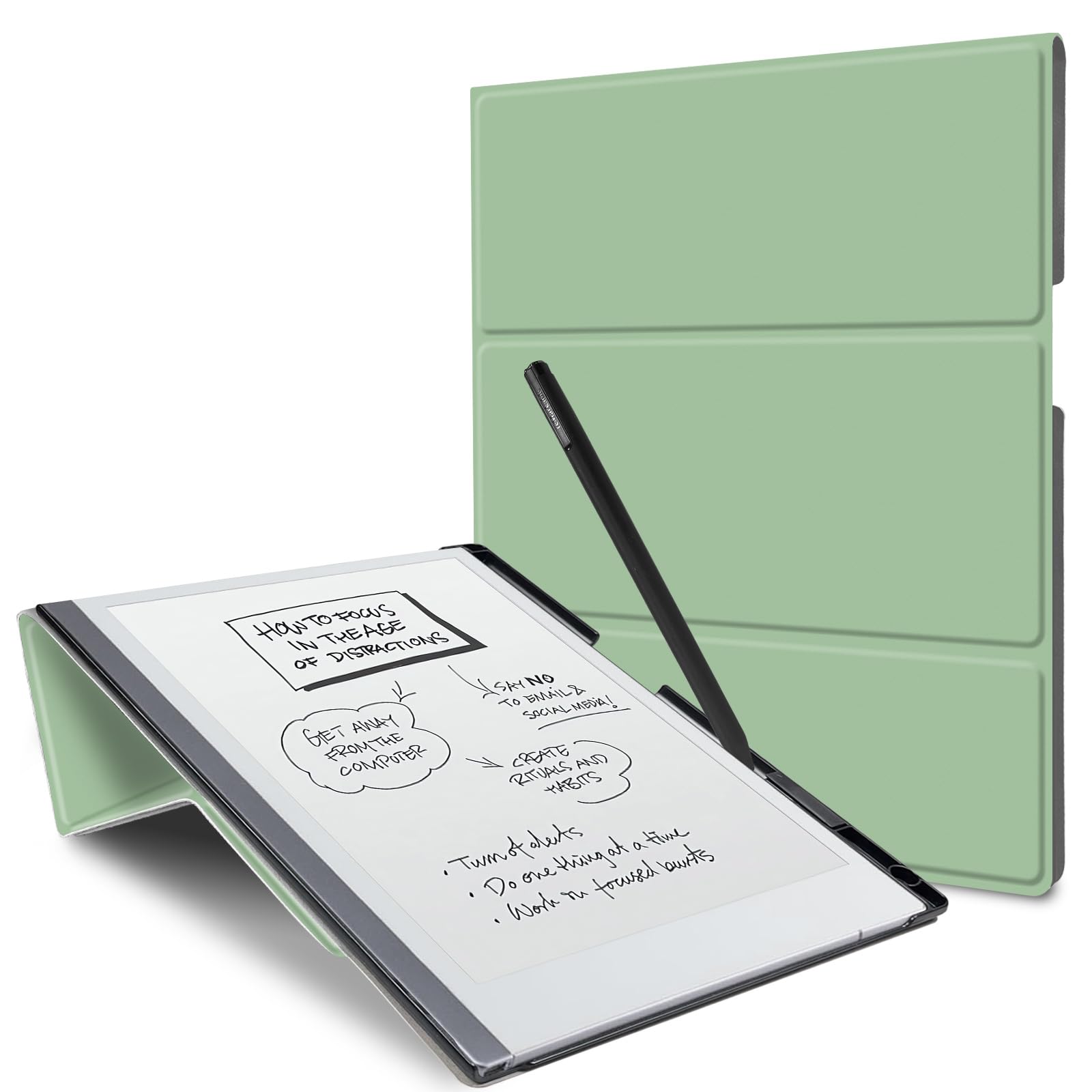 Case for Remarkable 2 Paper Tablet 10.3" 2020 Released,Lightweight and Hard Back Shell Protective Book Folio Cover with Built-in Pen Holder,Comes with Remarkable 2 Pen Tips.