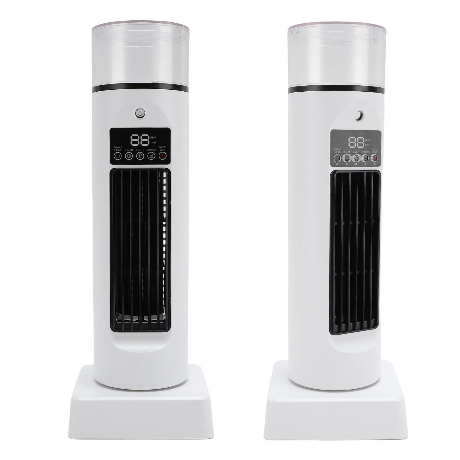 Fafeicy Ventilatore a Torre da Tavolo con Telecomando, Raffreddatore D'aria USB da Tavolo Senza Lama, Umidificatore, Ventola di Raffreddamento a Spruzzo Silenziosa con 6 velocità e